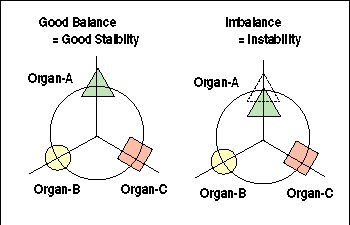 Instability of A Human Body and Energy Gap